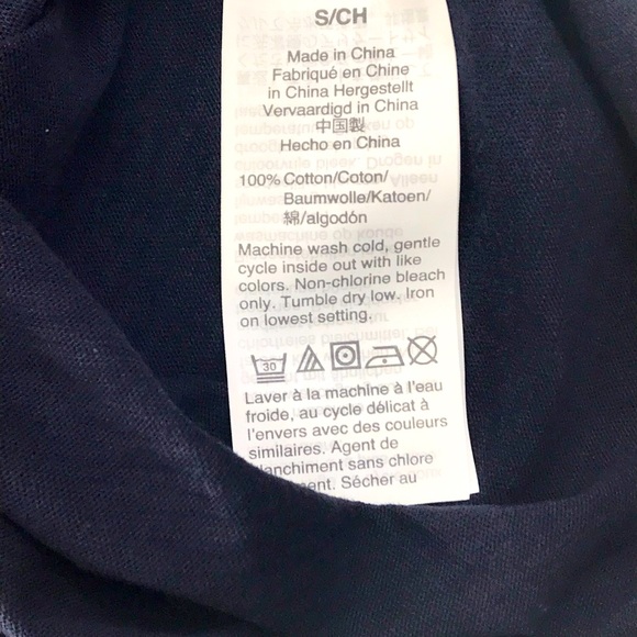 J.CREW JCrew “APRES SKI” Collector Tee Graphic T-Shirt Tee ~ MIDNIGHT NAVY BLUE - Picture 5 of 6